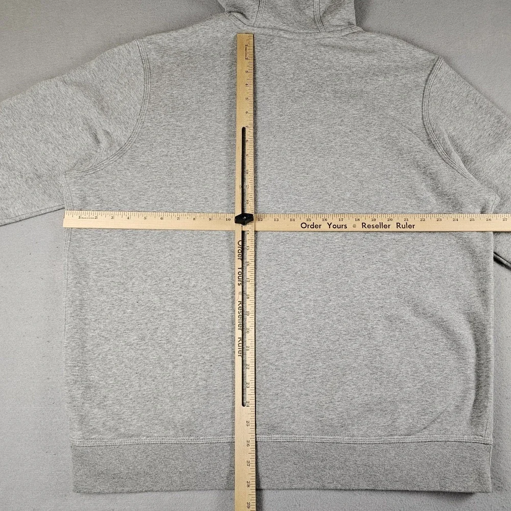 Nike Sportswear Club Fleece Hoodie Mens XXL Gray Pullover Classic Embroidered